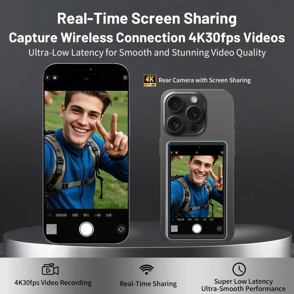 Portable Selfie Monitor Grey
