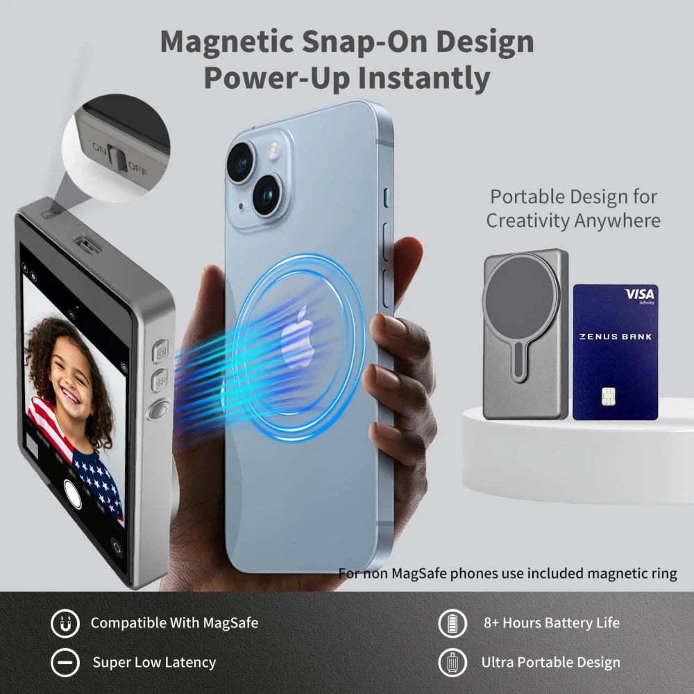 Portable Selfie Monitor Grey